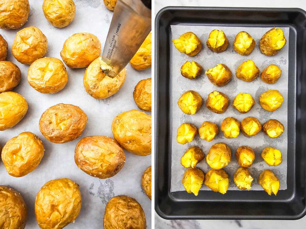 Air fryer mini baked potato bites process 4