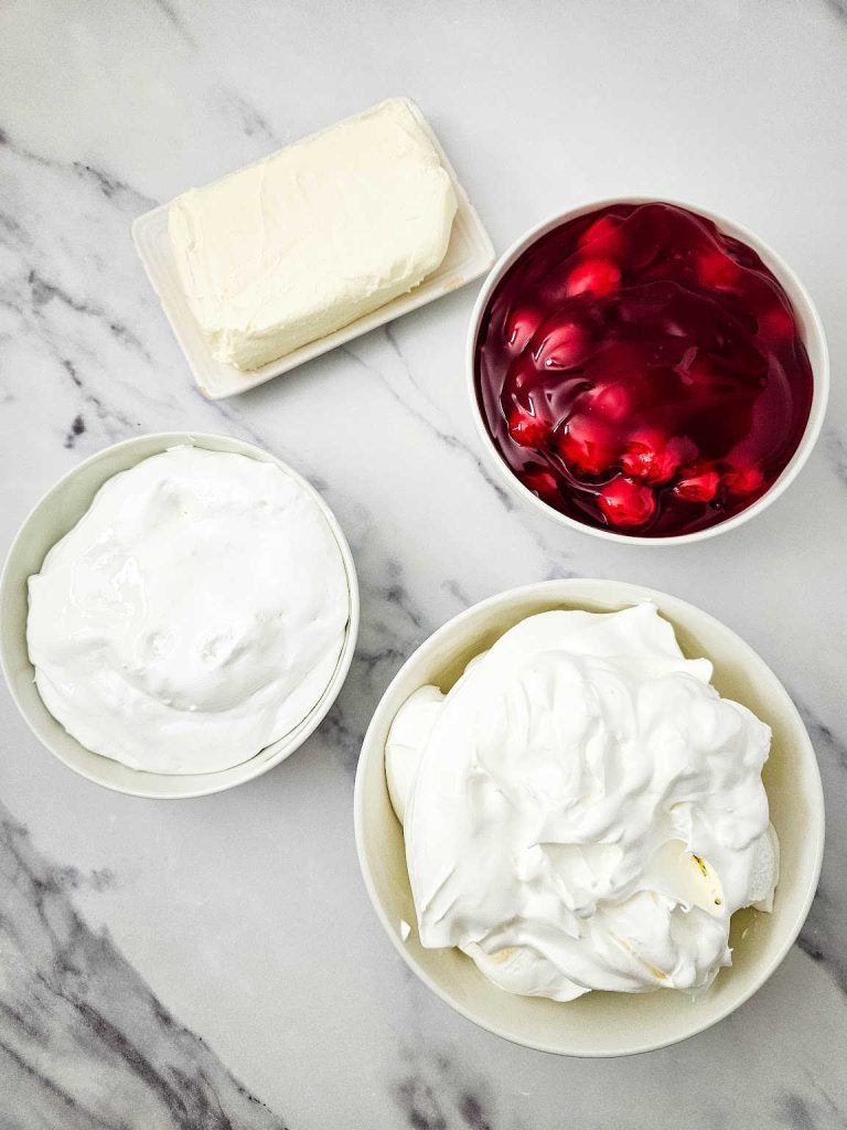 Cherry cheesecake dip ingredients