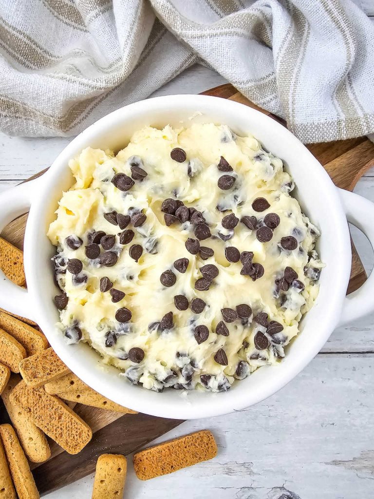 Cream cheese chocolate chip dip 2
