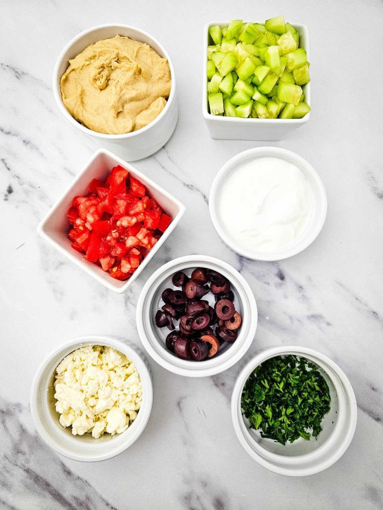Greek layered dip ingredients