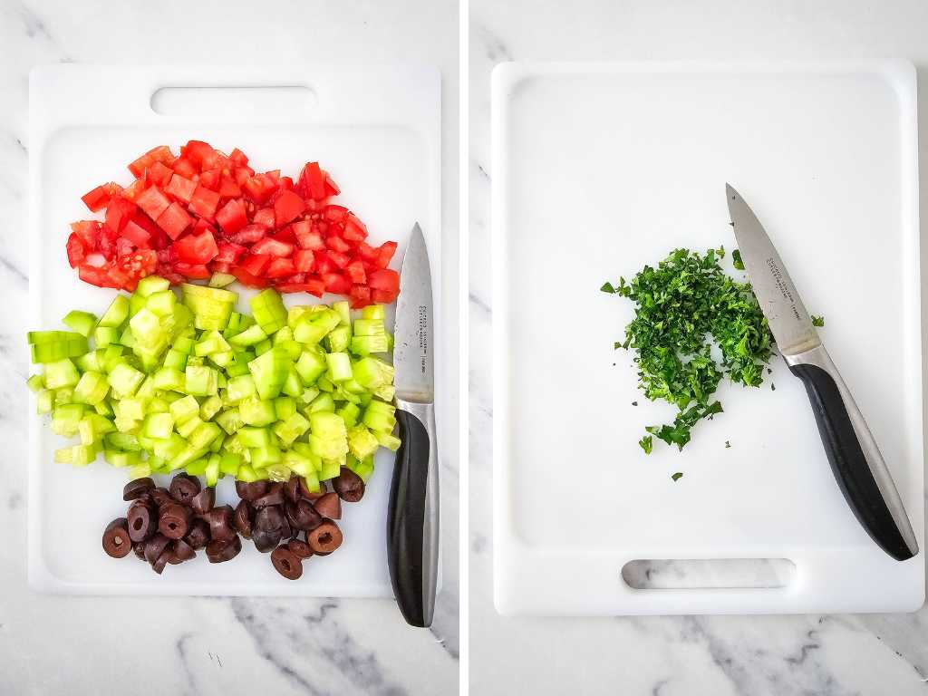 Greek layered dip process 1