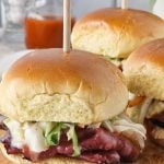 Pastrami slaw sliders