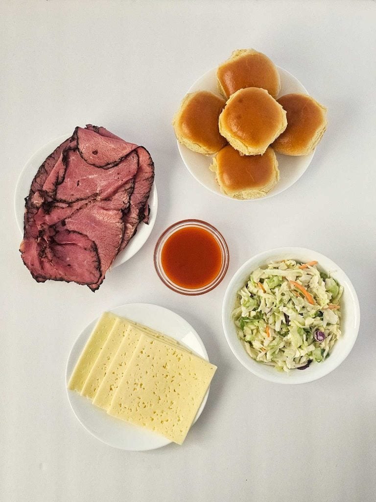Pastrami slaw sliders ingredients