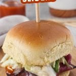 Pastrami slaw sliders pin