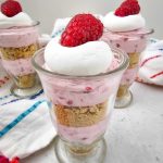 Raspberry cheesecake parfaits