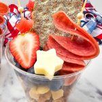 Red white and blue charcuterie cups