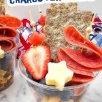 Red white and blue charcuterie cups pin