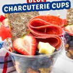 Red white and blue charcuterie cups pin