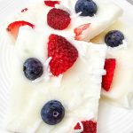 Red white and blue yogurt bark pin