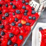 Strawberry blueberry pretzel salad
