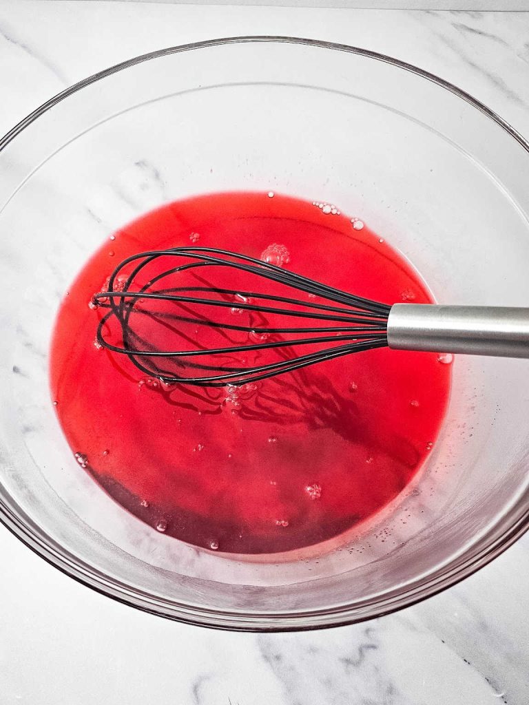 Strawberry blueberry pretzel salad process 7