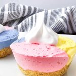 Unicorn cheesecake bites