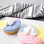 Unicorn cheesecake bites pin