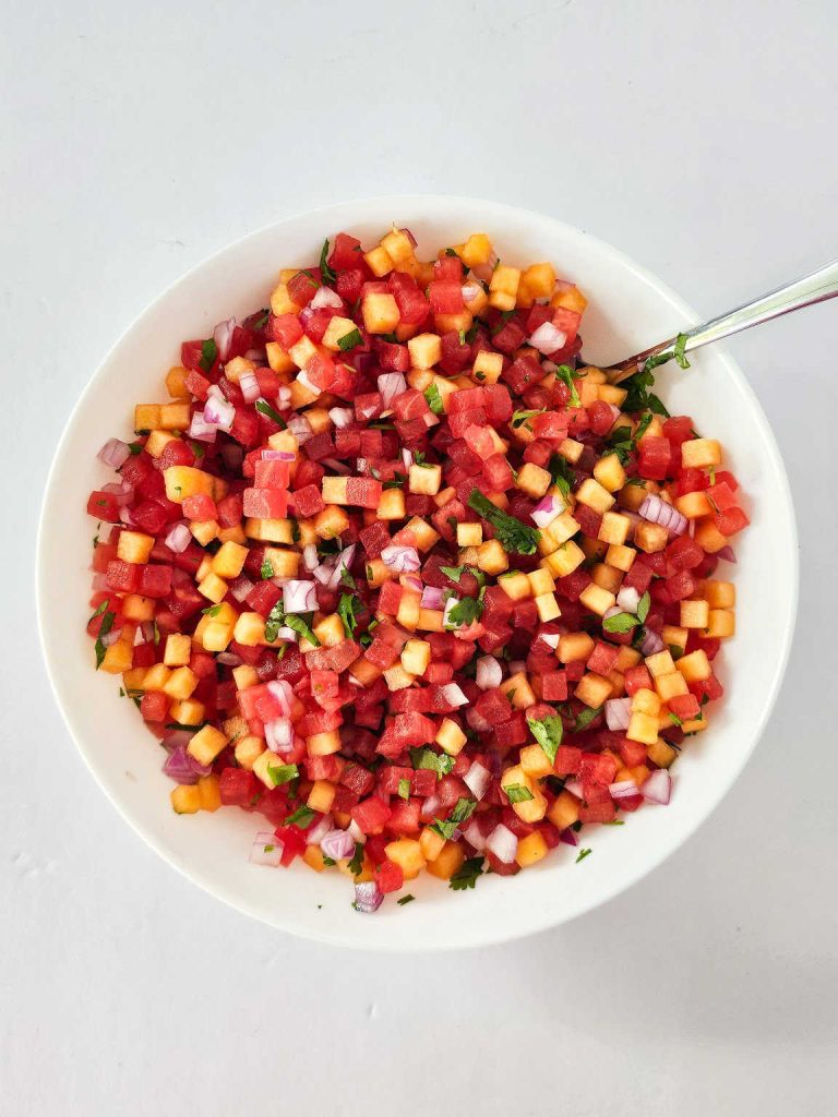 Watermelon salsa process 3