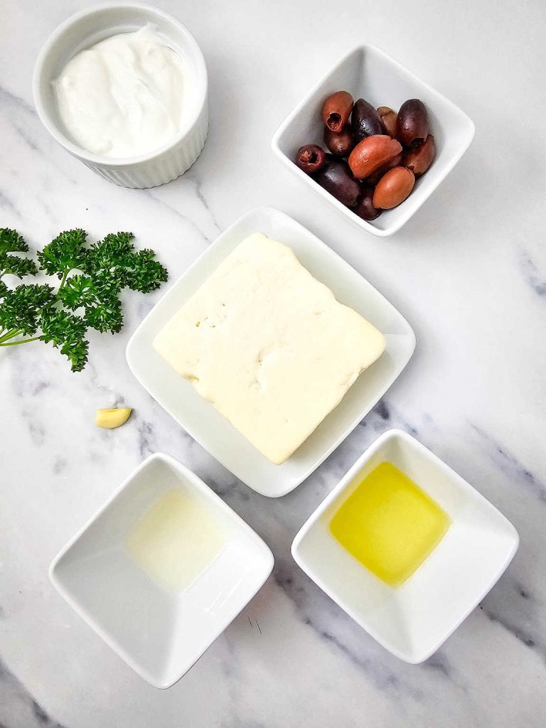 Whipped feta dip ingredients