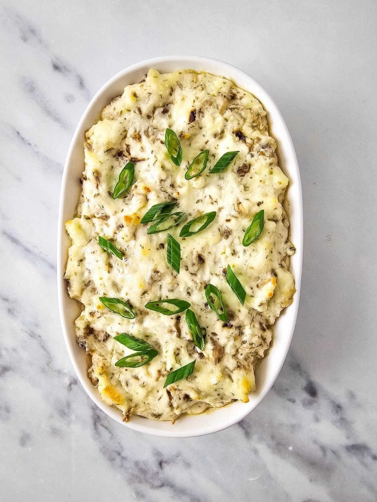 Baked mushroom dip process 6