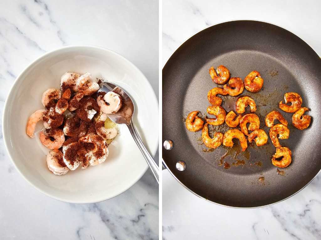 Chili lime shrimp cups process 1