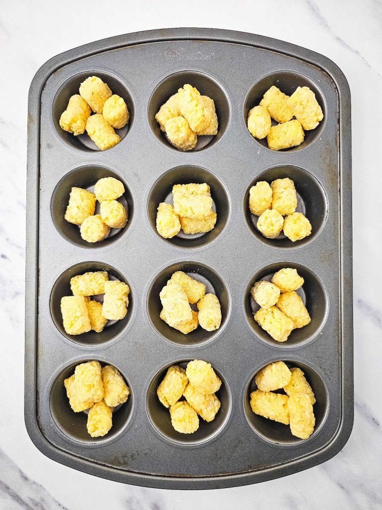 Lil smokies tater tot bites process 3