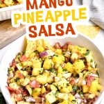 Mango pineapple salsa pin