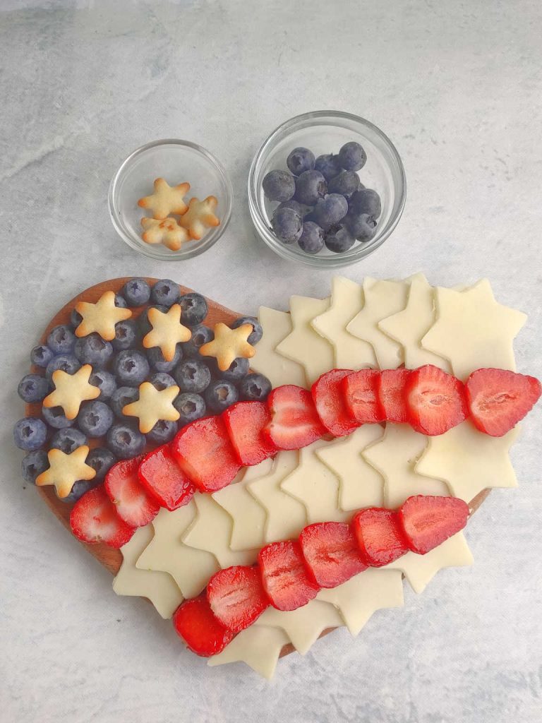 Patriotic charcuterie board process 4