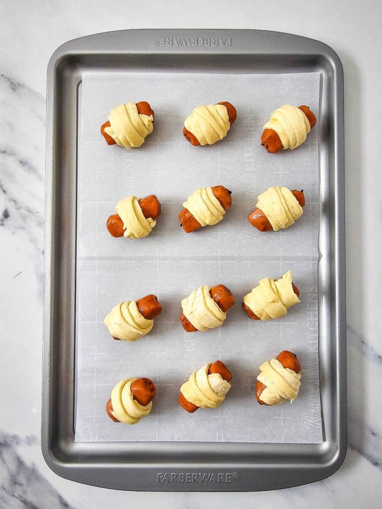 Pigs in a blanket process 4