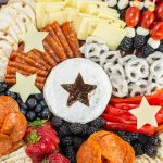 Red white and blue charcuterie board