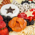 Red white and blue charcuterie board