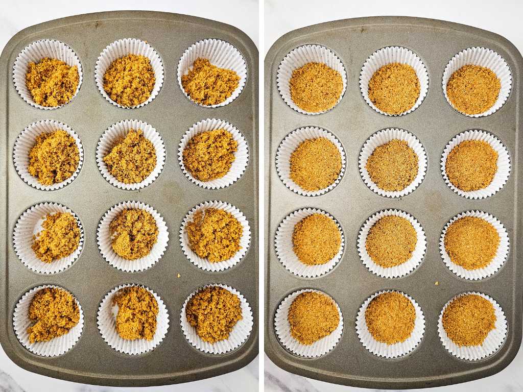 Red white and blue cheesecake bites process 3