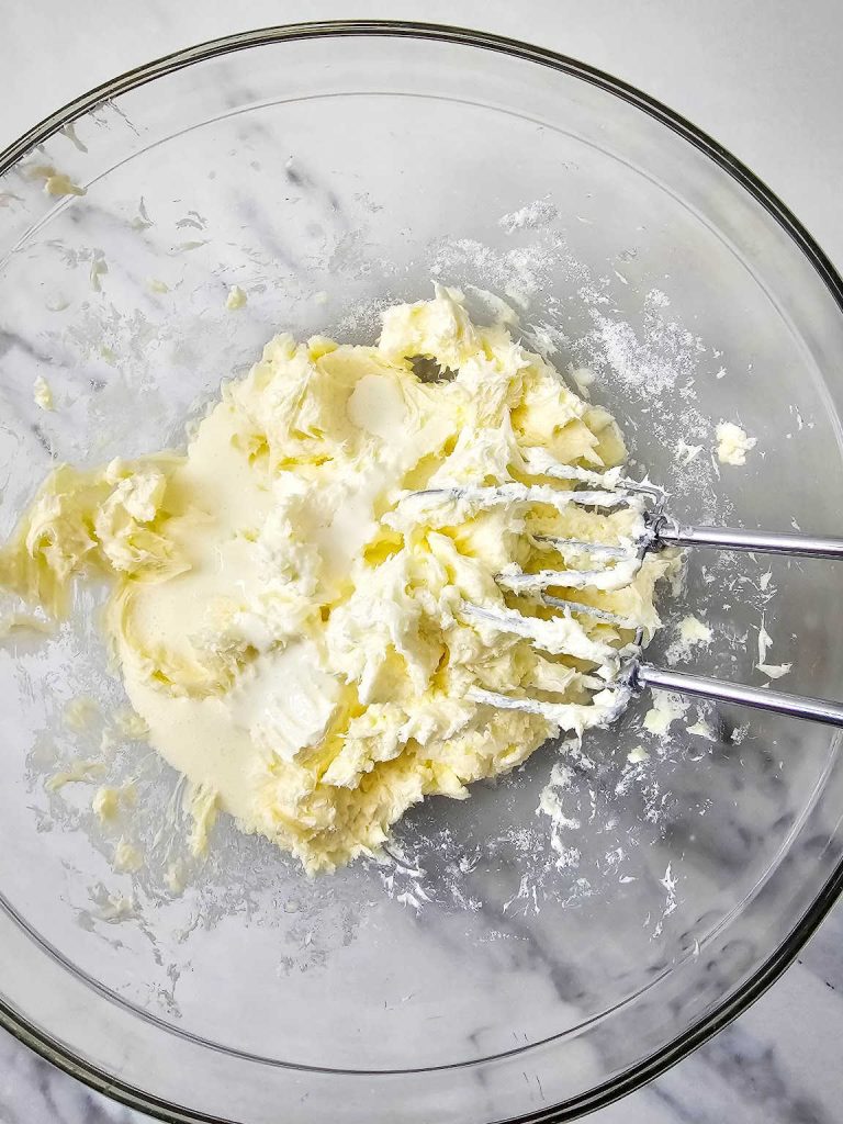 Red white and blue cheesecake bites process 5