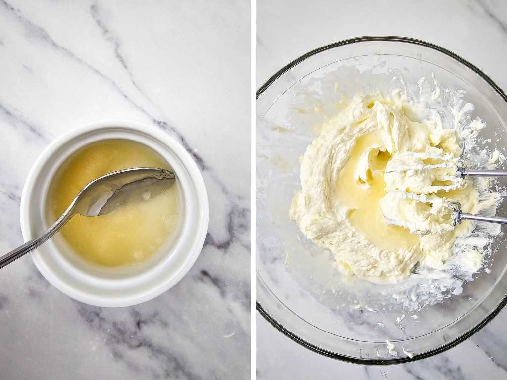 Red white and blue cheesecake bites process 6