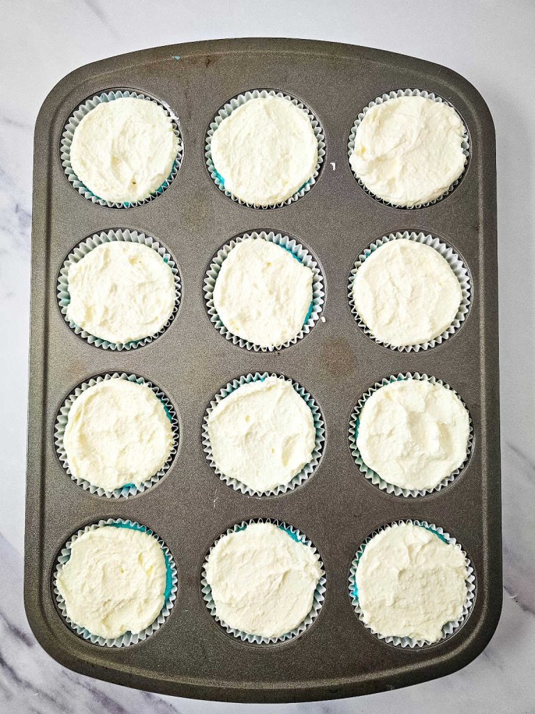 Red white and blue cheesecake bites process 9