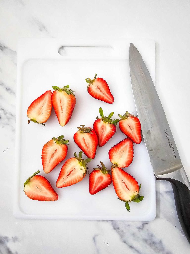 Red white and blue fruit skewers process 2