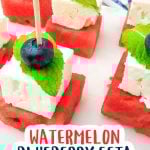 Watermelon blueberry feta skewers pin