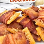 Bacon wrapped crackers pin