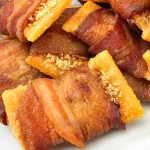Bacon wrapped crackers pin