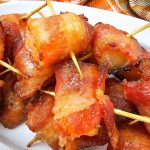 Bacon wrapped pineapple
