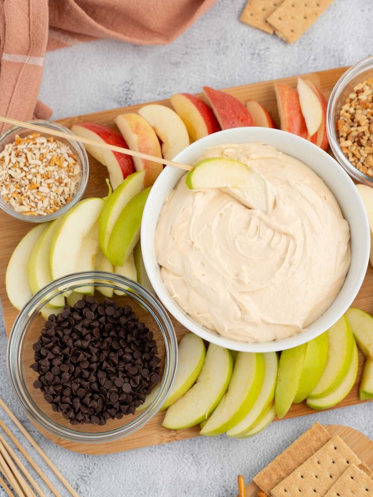 Caramel apple dip board