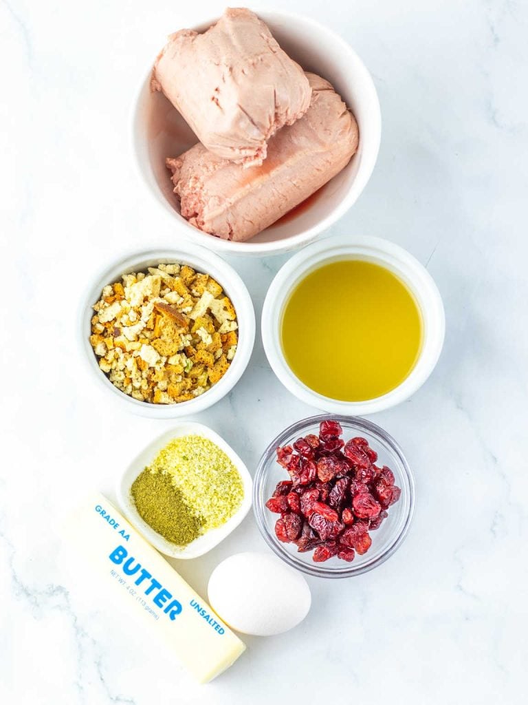 Cranberry turkey stuffing balls ingredients