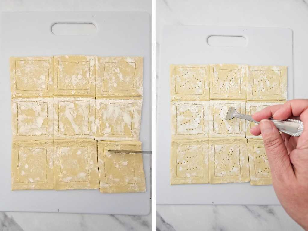 Puff pastry tomato tarts process 4