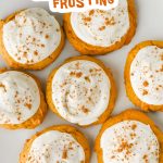 Pumpkin cookies with cream cheese frosting pin