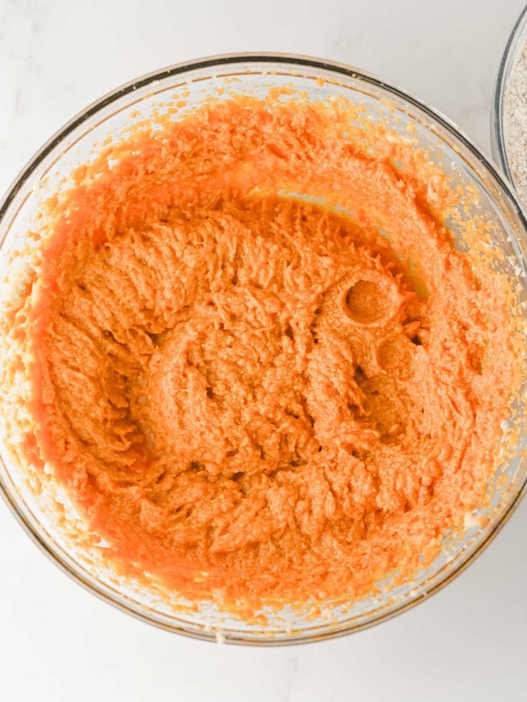 Pumpkin cookies with cream cheese frosting process 3