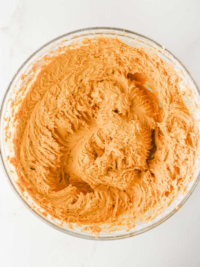 Pumpkin cookies with cream cheese frosting process 5