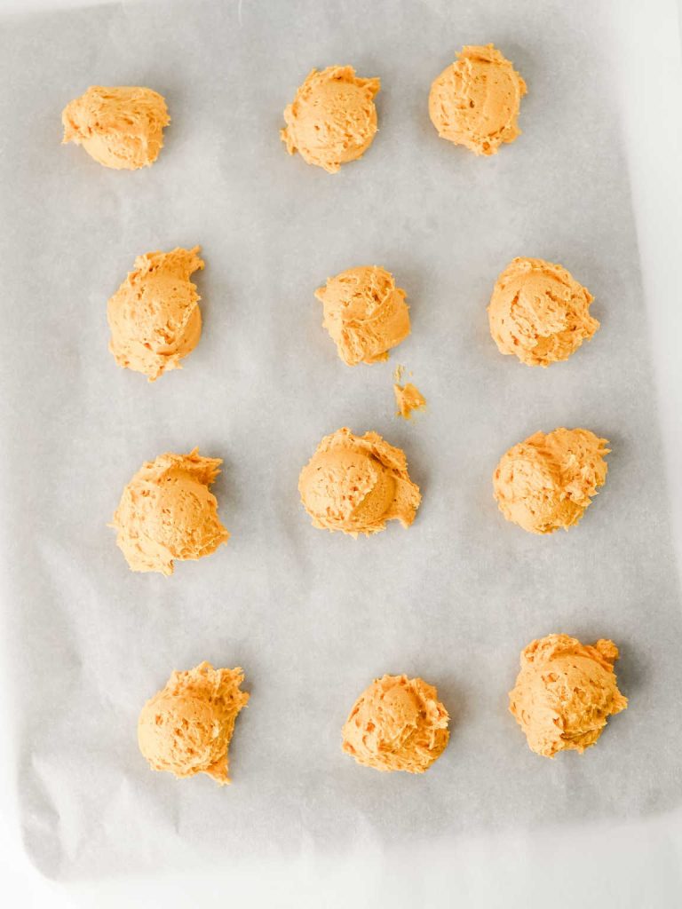 Pumpkin cookies with cream cheese frosting process 6