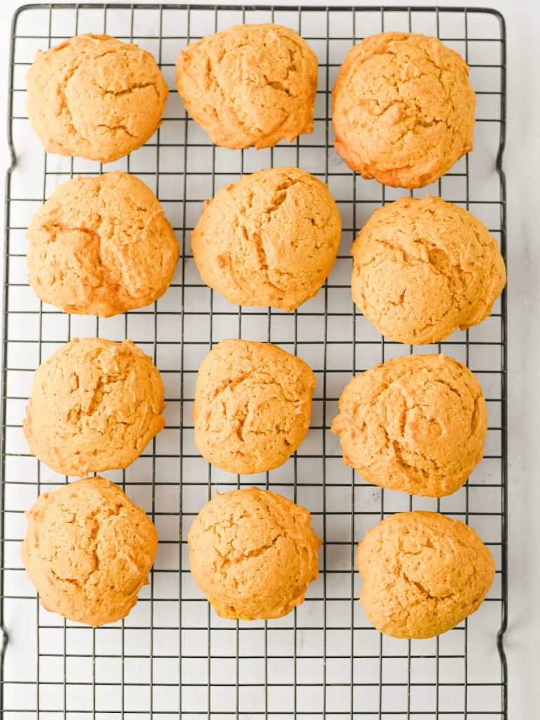 Pumpkin cookies with cream cheese frosting process 7