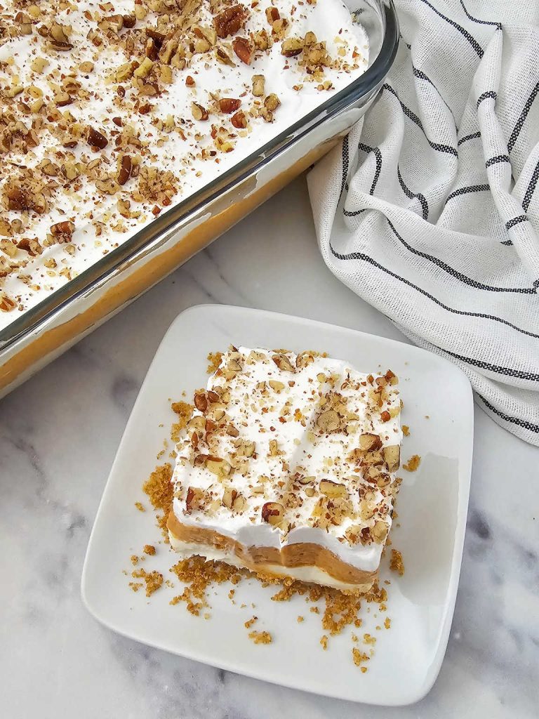 Pumpkin lush dessert