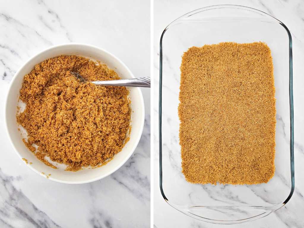 Pumpkin lush dessert process 1