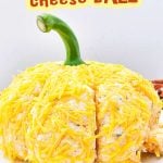 Pumpkin shaped cheese ball pin