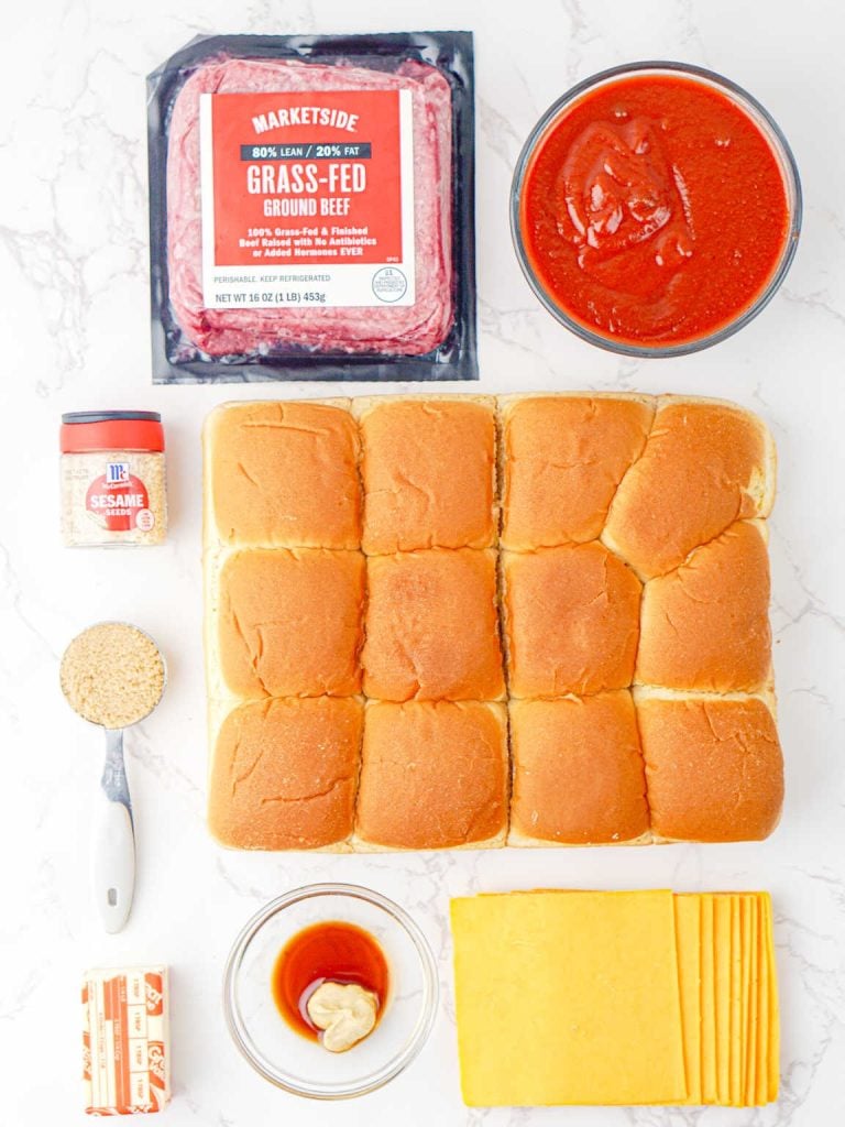 Sloppy Joe sliders ingredients