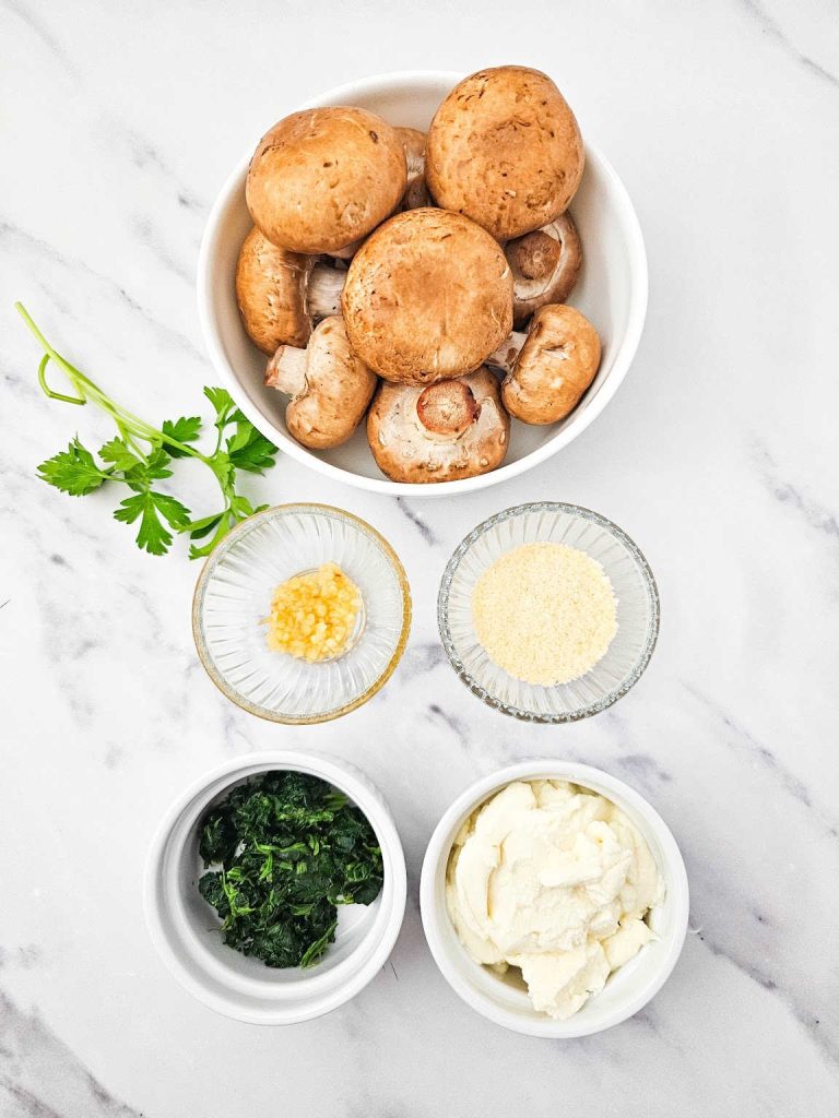 Spinach ricotta stuffed mushrooms ingredients