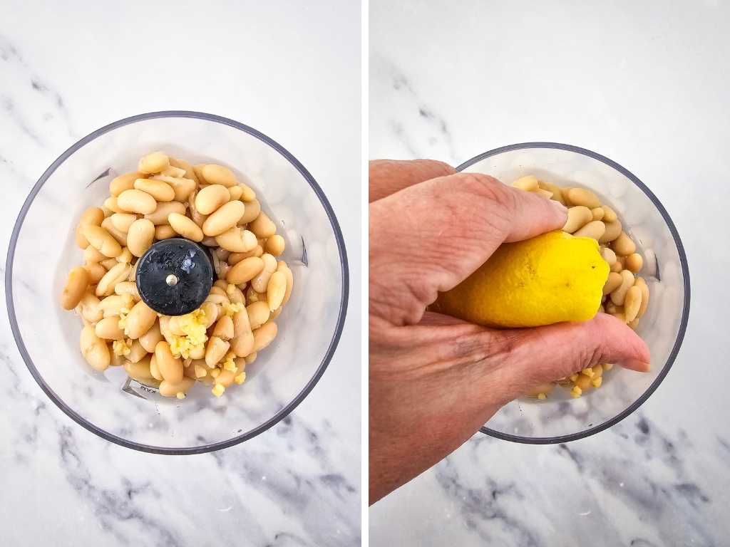 White bean dip process 1